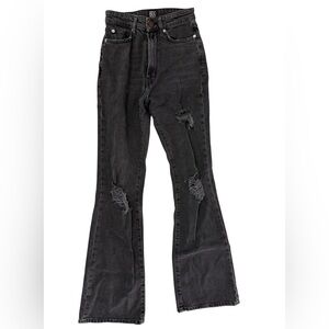 BDG Black Flare Distressed Jeans Size 24